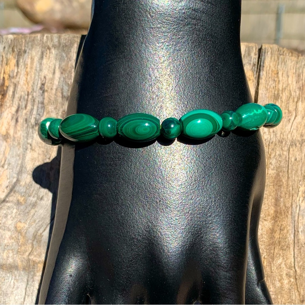 Unique & Gorgeous Genuine Malachite, Oblong